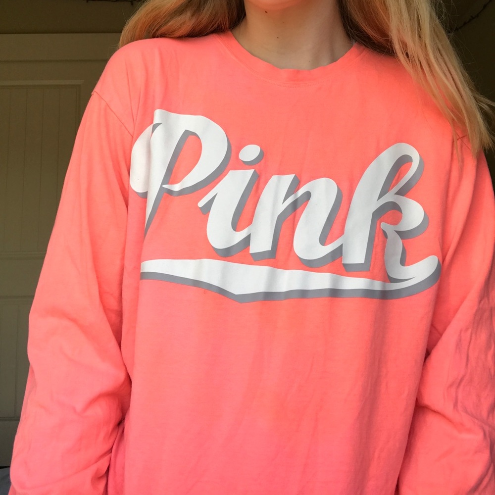 pink long sleeve tshirt
